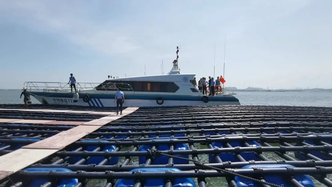 乐鱼页面在线登录资讯 | “大美边疆”纪录片团队，前往考察乐鱼页面在线登录新型抗风浪蚝排！